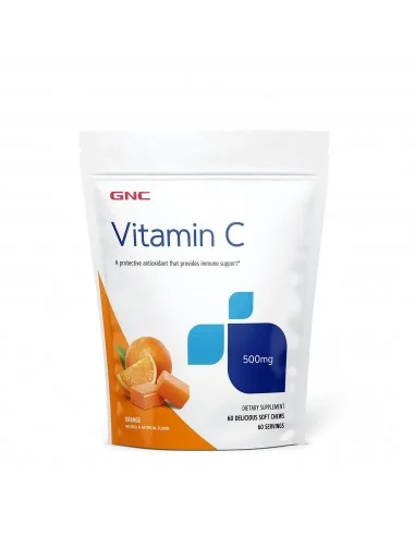 Gnc Vitamina C 500 Mg Masticabila, 60 Caramele