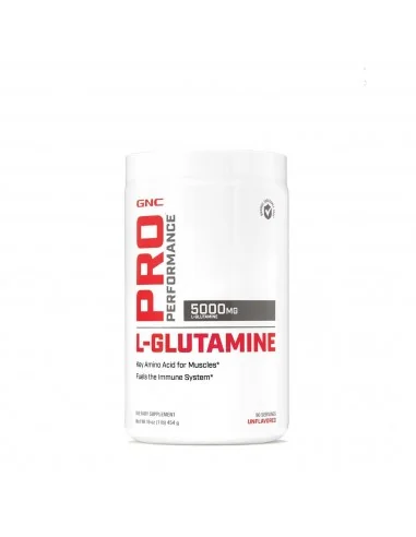 Gnc Pro Performance Micronized L-glutamine 5000 Mg, L-glutamina Micronizata Pudra Fara Aroma, 454 G