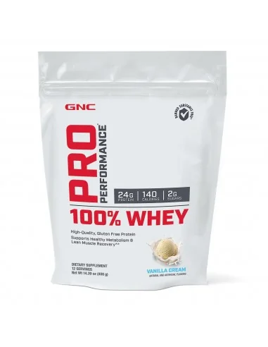 Gnc Pro Performance 100% Whey, Proteina Din Zer, Cu Aroma De Vanilie, 408g