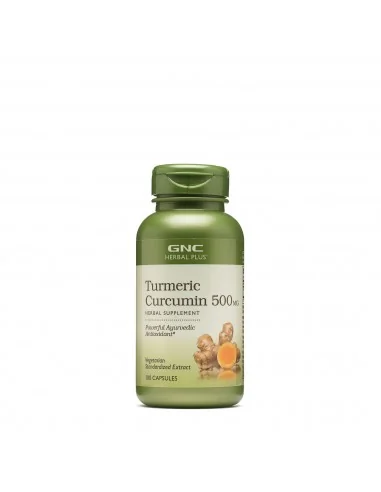 Gnc Herbal Plus Turmeric Curcumin 500 Mg, Turmeric Curcumina,100 Cps