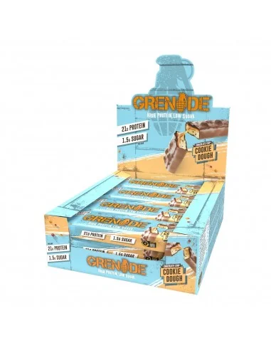 Grenade High Protein, Low Sugar Bar Cookie Dough, Baton Proteic Cu Aroma De Prajitura Cu Bucati De Ciocolata, 60g