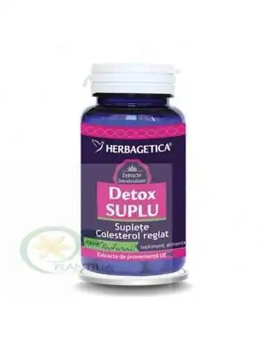 Detox Suplu 30 capsule Herbagetica, Slabire