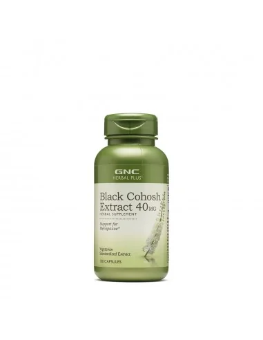 Gnc Herbal Plus Black Cohosh 40 Mg, Extract Standardizat De Cohos Negru, 100 Cps