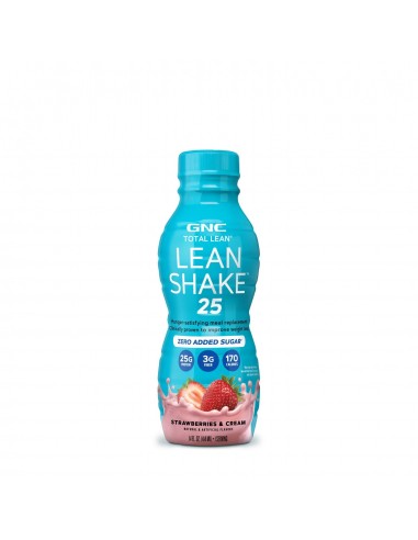 Gnc Total Lean Lean Shake 25, Shake Proteic Rtd Cu Aroma De Capsuni Si Frisca, 414 Ml