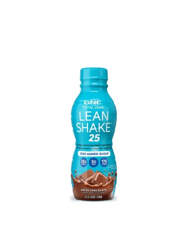 Gnc Total Lean Lean Shake 25 Shake Proteic Rtd Cu Aroma De Ciocolata Elvetiana, 414 Ml