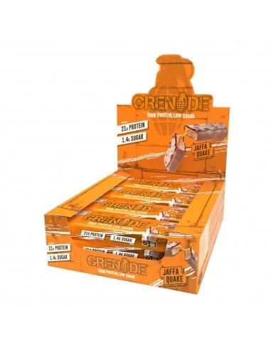 Grenade High Protein, Low Sugar Bar Jaffa Quake, Baton Proteic Cu Aroma De Ciocolata Si Portocale, 60 G