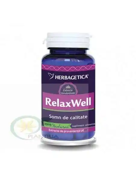 Relax Well(Somn) 120 capsule Herbagetica, Stres