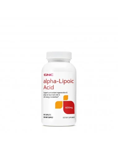 Gnc Alpha-lipoic Acid 600 Mg, Ala Acid Alfa Lipoic, 60 Tb