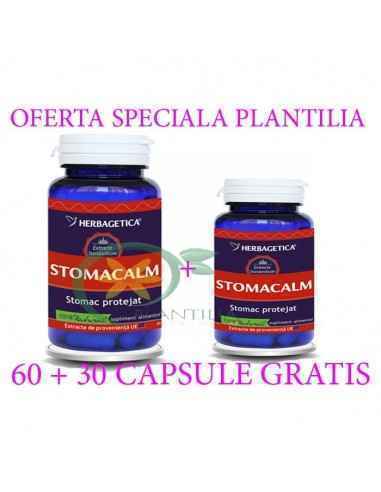 Stomacalm 60 + 30 capsule GRATIS Herbagetica, Splina si pancreas