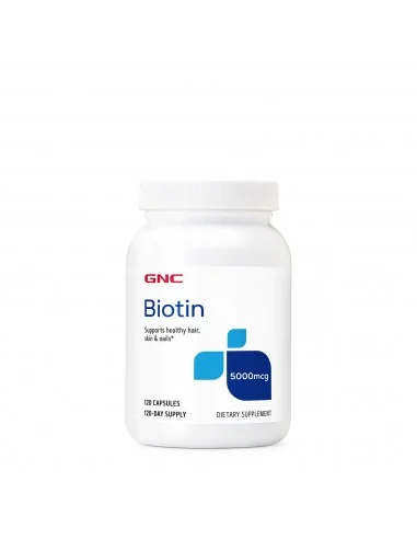 Gnc Biotin 5000 Mcg, Biotina, 120 Cps