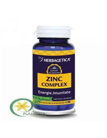 Zinc Complex 30 capsule Herbagetica, Sanatatea pielii