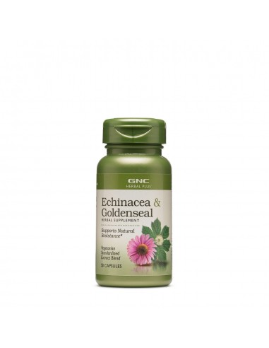 Gnc Herbal Plus Echinacea & Goldenseal, Echinaceea Si Gentiana, 50 Cps
