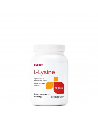 Gnc L-lysine 1000 Mg, L-lizina, 90 Tb