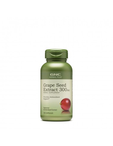 Gnc Herbal Plus Grape Seed 300 Mg, Extract Din Seminte De Struguri, 100 Cps
