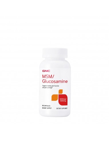 Gnc Msm/glucosamine, Msm Si Glucozamina 500 Mg, 90 Cps