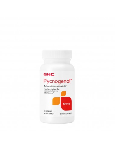 Gnc Pycnogenol 100 Mg, Picnogenol, Extract Patentat Din Scoarta De Pin Maritim Frantuzesc 100 Mg, 30 Cps