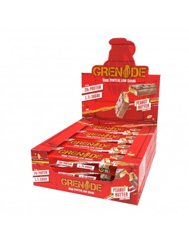 Grenade High Protein, Low Sugar Bar Peanut Nutter, Baton Proteic Cu Aroma De Unt De Arahide, 60 G
