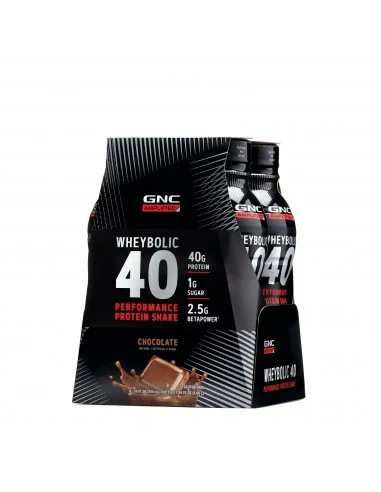 Gnc Amp Wheybolic 40, Shake Proteic Rtd Cu Aroma De Ciocolata, 414 Ml