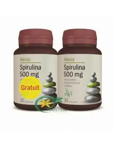 Spirulina 500mg 1+1 GRATIS 30 comprimate Alevia, Stres