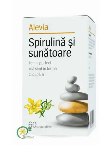 Spirulina si Sunatoare 60 comprimate Alevia, Stres