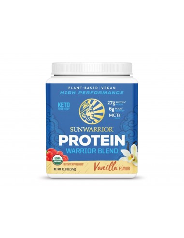 Sunwarrior Plant-based Organic Protein, Proteina Organica Vegana, Cu Aroma De Vanilie, 375 G