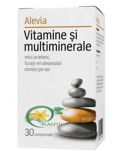 Vitamine si Multiminerale 30 comprimate Alevia, VITAMINE SI MINERALE