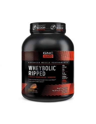 Gnc Amp Wheybolic Ripped, Proteina Din Zer, Cu Aroma De Ciocolata Si Unt De Arahide, 1199  G