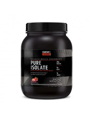 Gnc Amp Pure Isolate, Proteina Izolata Din Zer, Cu Aroma De Capsuni, 882 G