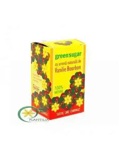 Indulcitor Green Sugar cu aromă naturală de Vanilie Bourbon 10 plicuri Remedia, Terapia Diabetului