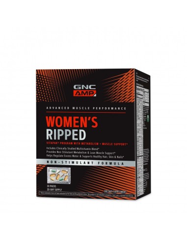 Gnc Amp Women’s Ripped Vitapak Program Non-stimulant, 30 Pachetele