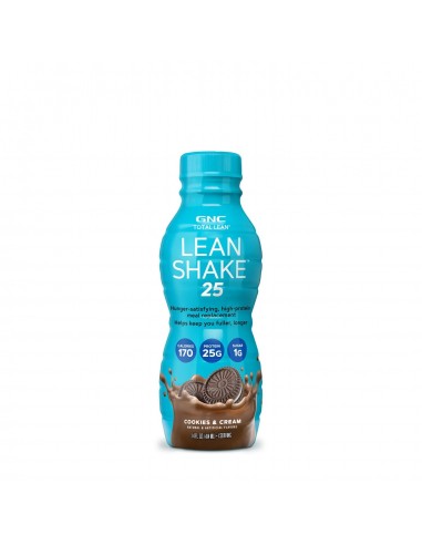 Gnc Total Lean Lean Shake 25, Shake Proteic Rtd Cu Aroma De Biscuiti Cu Crema, 414 Ml