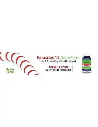 Parasites 12 Detox Forte 60 capsule Herbagetica, Reducerile lunii