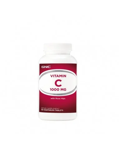 Gnc Vitamina C 1000 Cu Macese, 100 Tb