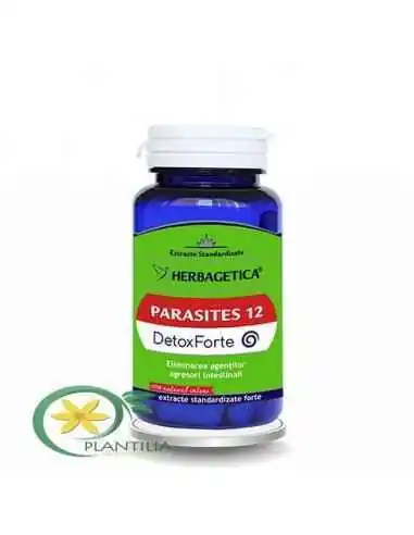 Parasites 12 Detox Forte 30 capsule Herbagetica, Parazitoze