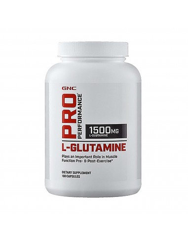 Gnc Pro Performance L-glutamine 1500 Mg, Glutamina, 180 Cps