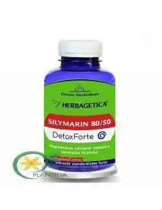 Silymarin 80/50 Detox Forte 120 capsule Herbagetica, REMEDII NATURISTE 2