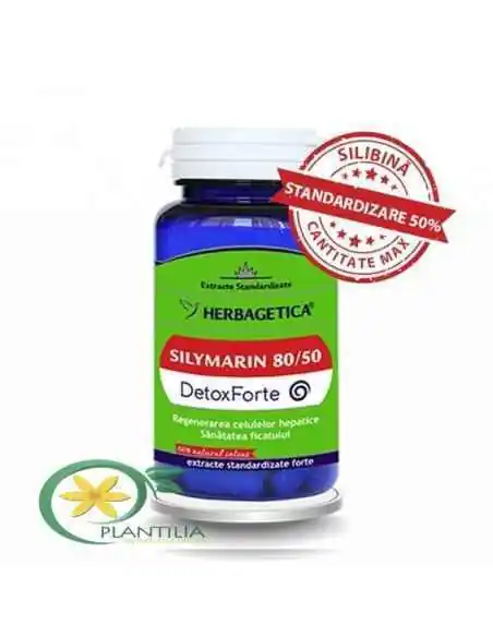 Silymarin 80/50 Detox Forte 60 capsule Herbagetica, REMEDII NATURISTE