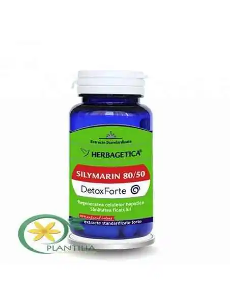Silymarin 80/50 Detox Forte 30 capsule Herbagetica, REMEDII NATURISTE