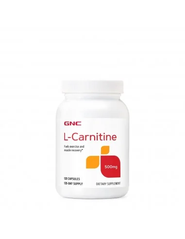 Gnc L-carnitine 500mg, L-carnitina, 120 Cps