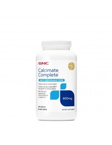 Gnc Calcimate Complete, Calciu Citrat Malat, 240 Tb