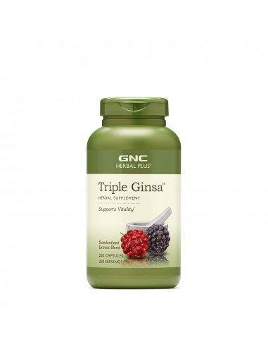 Gnc Herbal Plus Triple Ginsa, 200 Cps