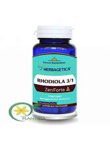 Rhodiola Zen Forte 60 cps Herbagetica, Stres