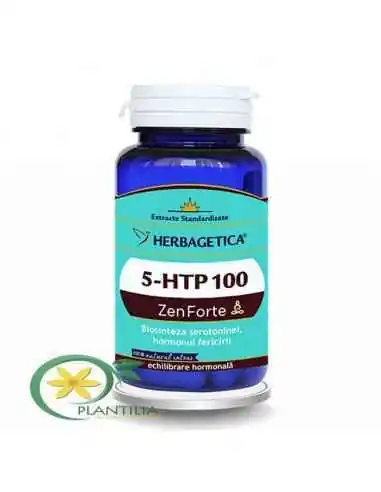 5 HTP 100 Zen Forte 60 capsule Herbagetica, Tulburari Hormonale