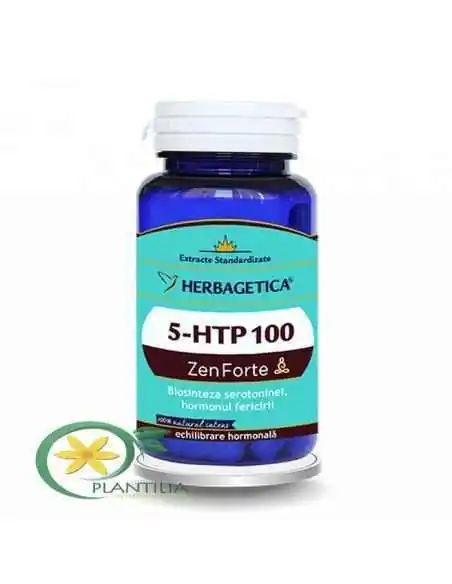 5 HTP 100 Zen Forte 60 capsule Herbagetica, Tulburari Hormonale