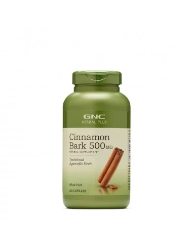 Gnc Herbal Plus Cinnamon Bark 500 Mg, Scortisoara, 200 Capsule