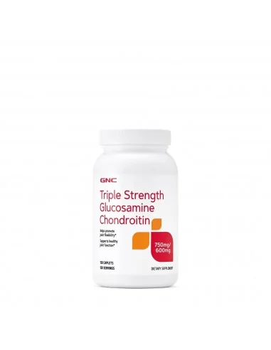 Gnc Triple Strength Glucozamina 750 Condroitina 600 Mg, 120 Tb