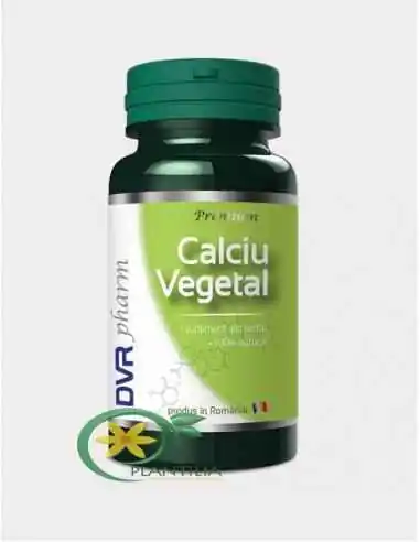 Calciu Vegetal 60 capsule DVR Pharm, VITAMINE SI MINERALE