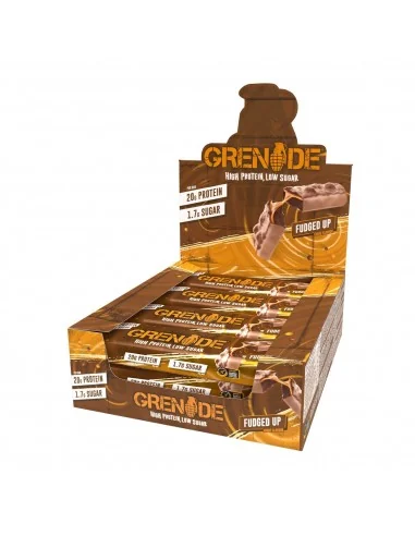 Grenade High Protein, Low Sugar Bar Fudged Up  Baton Proteic Cu Aroma De Ciocolata Cu Caramel, 60g