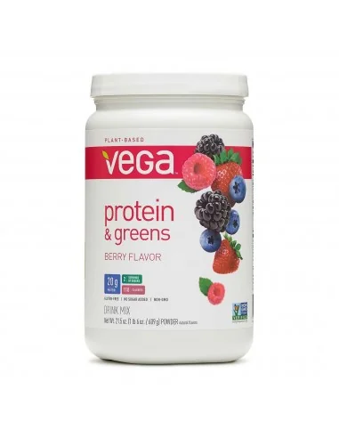 Vega Protein And Greens Proteina Si Verdeturi Cu Aroma De Fructe De Padure, 609 G