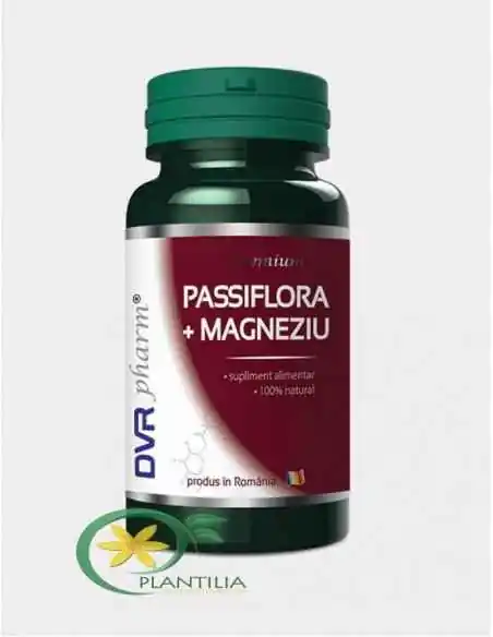 Passiflora + Magneziu 60 capsule DVR Pharm, Stres